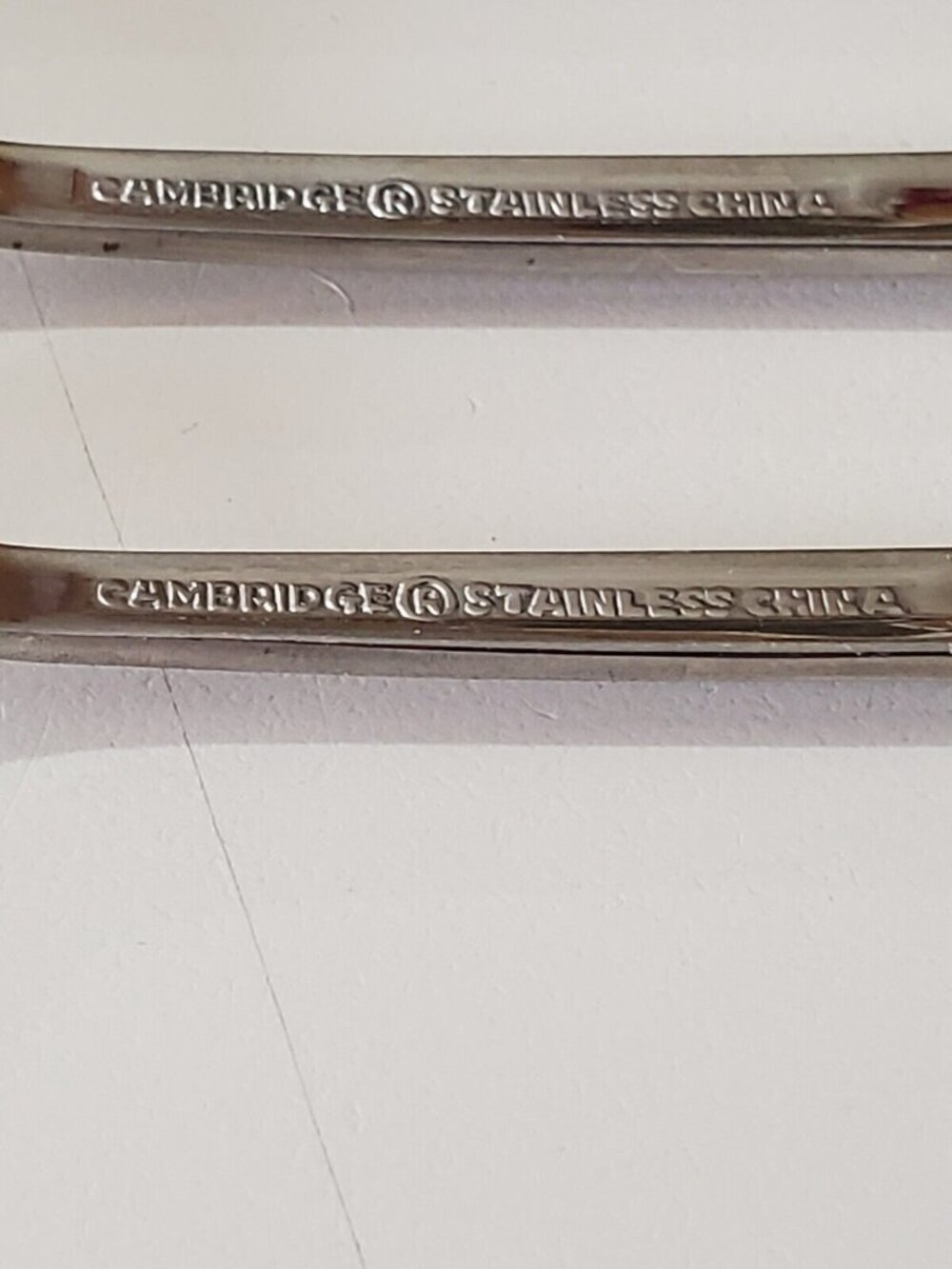 Cambridge Brittany Seafood Cocktail Forks 5.5" fiddle shape glossy - Picture 6 of 7